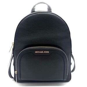 Michael Kors Medium Jaycee Backpack Black/Gold (NWT)